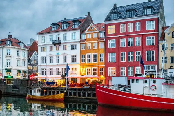 Nachtansicht des Nyhavn-Kanals, Kopenhagen
