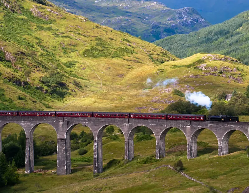 Royal Scotsman Zug Glenfinnan-Viadukt