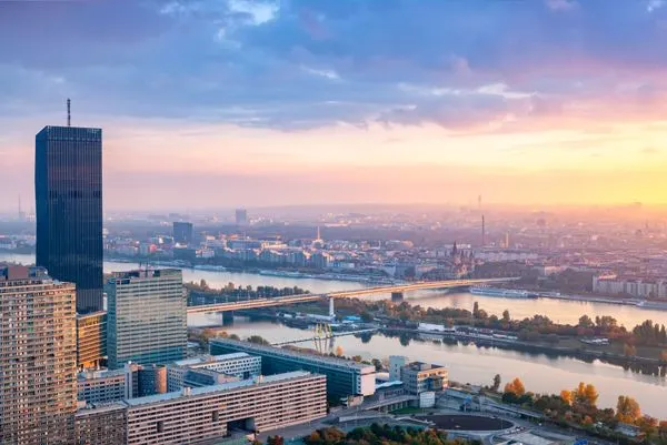 Sonnenuntergang Wien